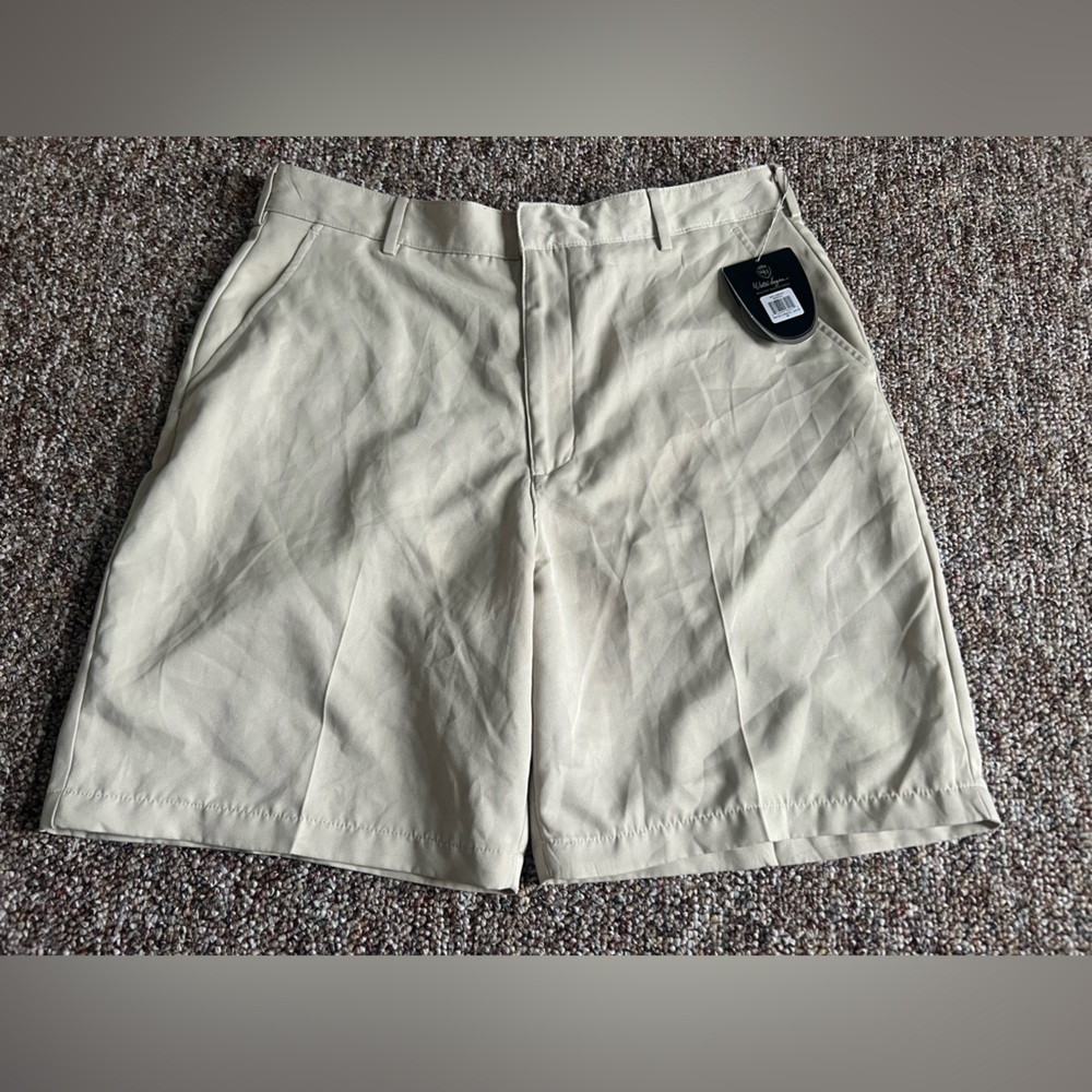 Walter Hagen Men’s Performance Golf Tan Khaki Athletic Shorts Size 36 New